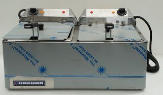 Bakbar Twin Tank Deep Fryer 2 x 15amp - New - $1750 + GST